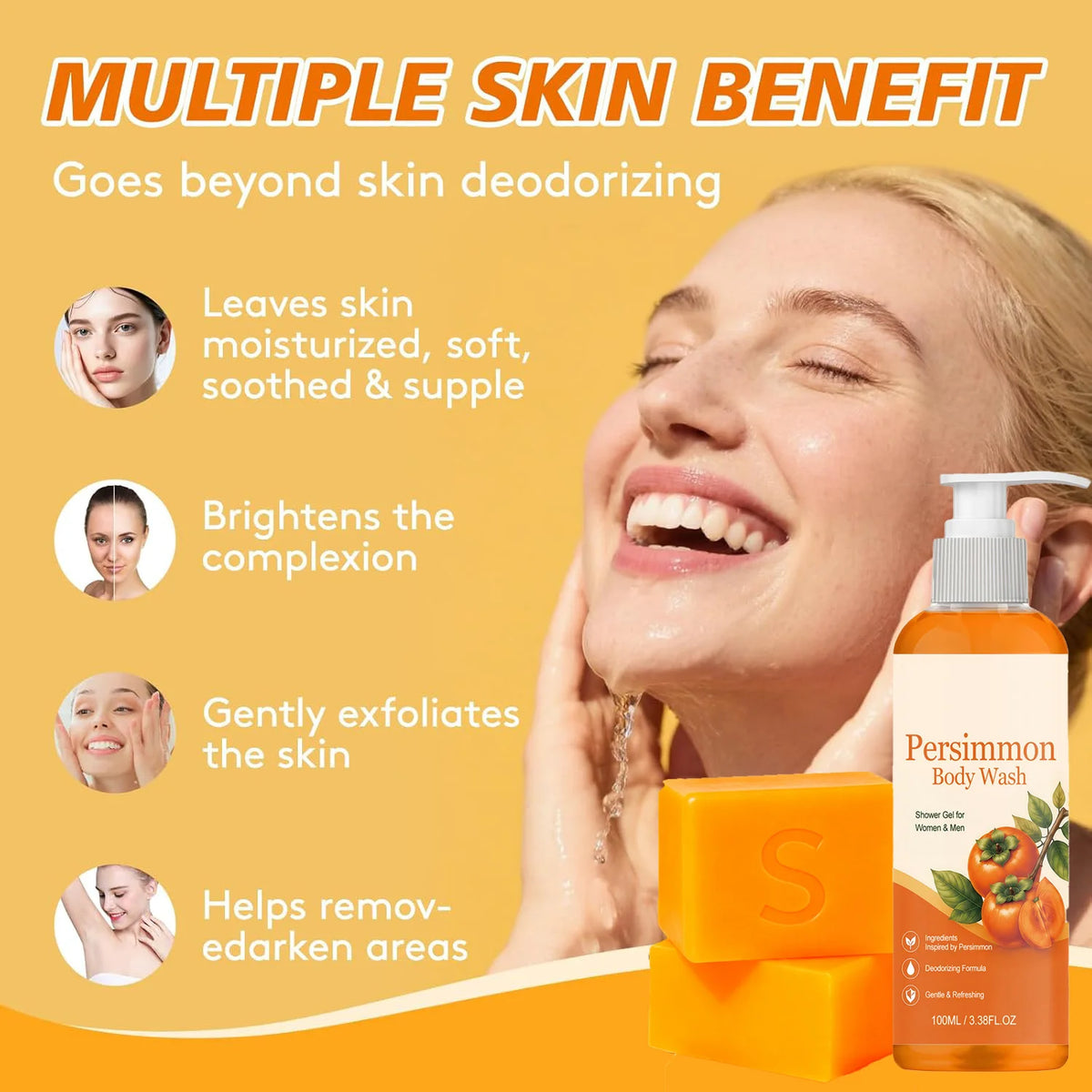 Persimmon Soap & Body Wash Set